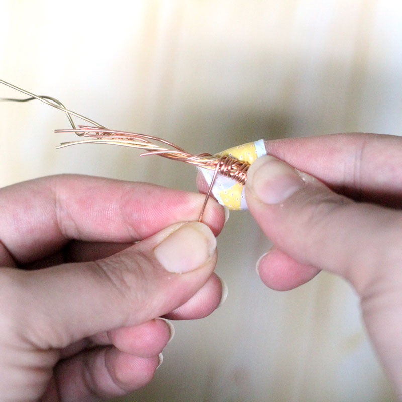 This beautiful wire wrapped bangle is perfect for stacking, for day or evening! I even wear mine alone and get so many compliments - just follow the simple step by step jewelry making tutorial including a video as well. This DIY jewelry making project is perfect for beginners or intermediate level