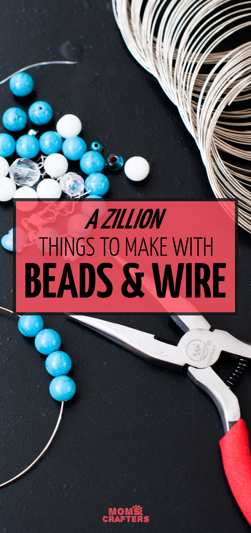 Click for the ultimate list of things to make with beads and wire! These fun jewelry making projects for beginners, and non-jewelry projects all use beadss and wire and are fun for beginners. 