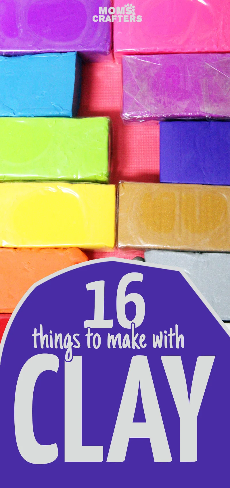 16 fun and easy clay crafts for moms or anyone! You'll love these DIY clay bowls, candle holders, toys, and more. I put together some projects that use polymer clay, some use air dry clay, and lots of fun DIY ideas for kids, for teens, and for adults.