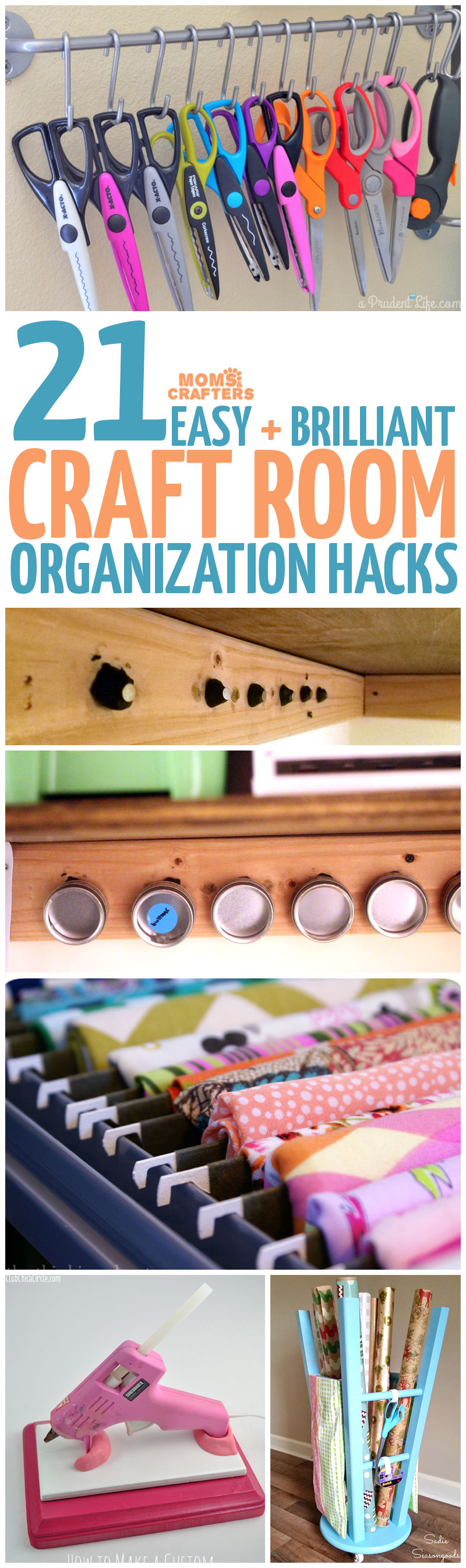 These brilliant craft room organization hacks and ideas will keep your supplies at your fingertips. You'll find lots of DIY organization tips and tricks.