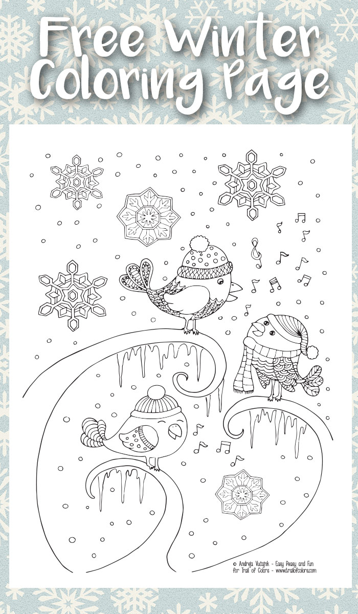 Get these 11+ free printable winter coloring pages for adults - not just for Christmas this time around! You'll love these free colouring pages for grown-ups - a great activity for teens and tweens on snow days as well!