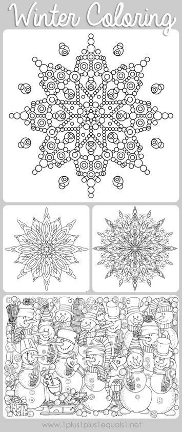 Free Printable Winter Coloring Pages For Adults Moms And Crafters