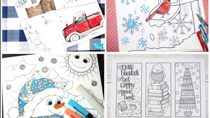 Free Printable Winter Coloring Pages for Adults