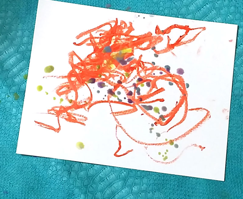 Whaat? Coloring with lipstick?! But it's really fun... This lipstick resist process art activity is fun for preschool and toddlers, or even bigger kids. Might seem like a fun art project for girls but I actually did it with my boy and he loved it. 