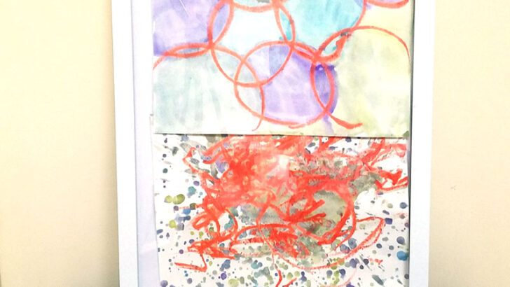 Lipstick Resist Process Art Activity