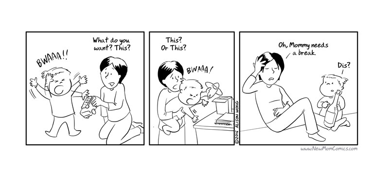 Hilarious comics on motherhood in the first year