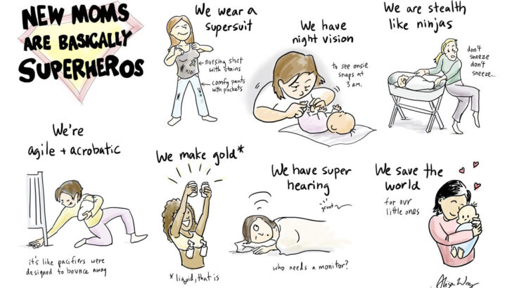 Motherhood Comics that accurately depict being a new mom