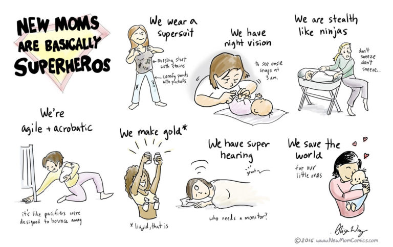 Motherhood Comics that accurately depict being a new mom