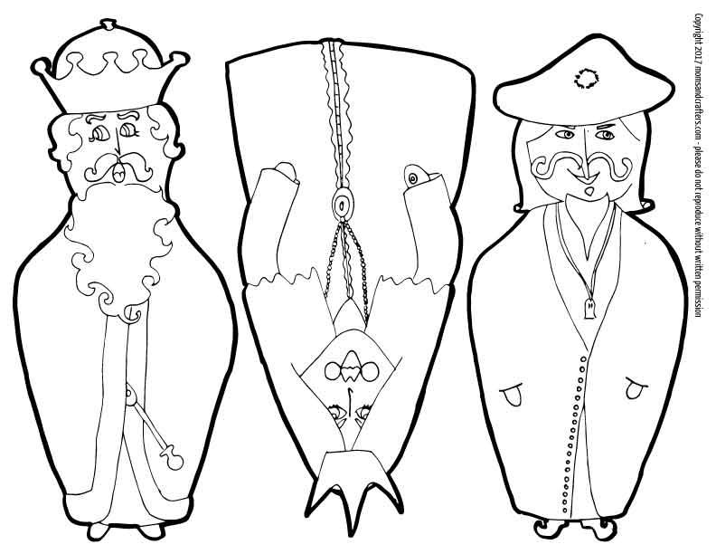 These free printable color-in Purim puppets are adorable - and are a great functional alternative for kids coloring pages for the Jewish holiday of Purim. The characters can be used for anything really and are perfect for role play and pretend play activities for kids.