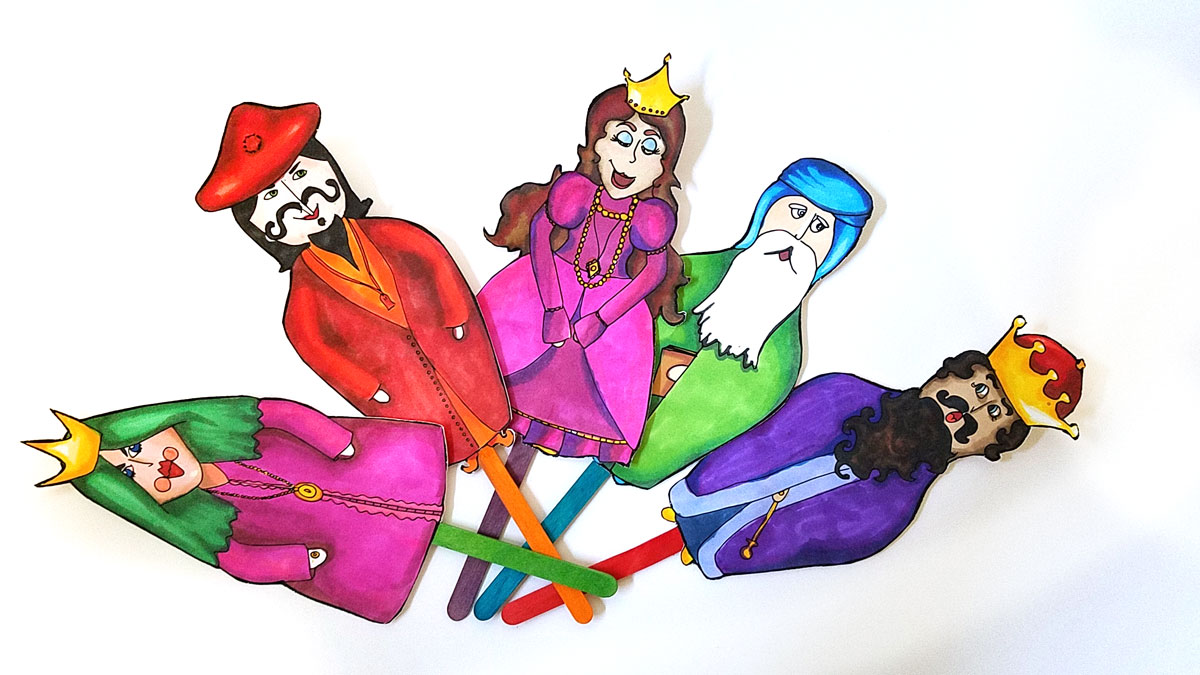 Free Printable Colorin Purim Puppets * Moms and Crafters