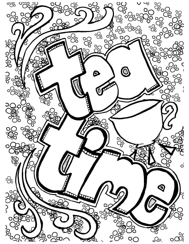 I love these fun printable tea coloring pages for adults! This cool 5 page colouring packet for grown-ups comes with different levels of complexity on a "tea time" theme so that you can choose wichever suits your mood. You'll love these fun advanced and detailed beautiful color therapy pages with difficult and easy options.