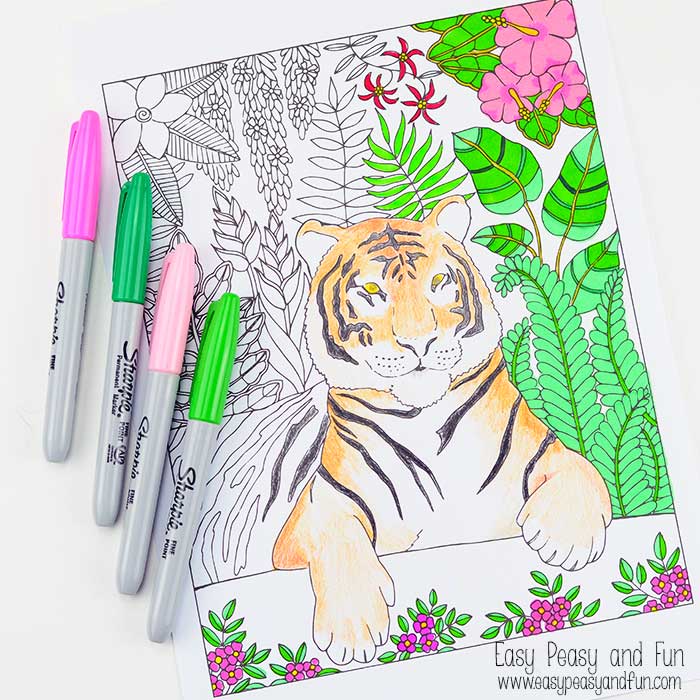 Grab some animal printables and unwind with these free animal coloring pages for adults! You'll love these beautiful graphic and detailed coloring pages for grown-ups and kids.