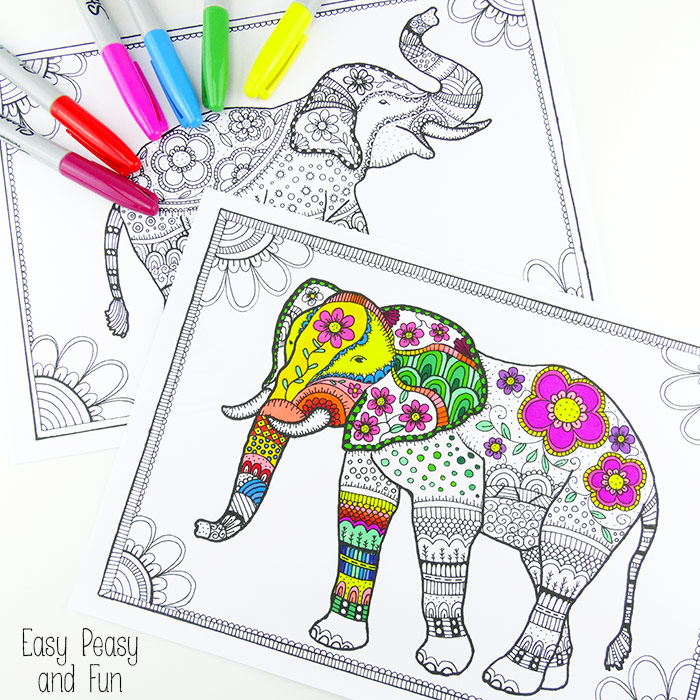 Grab some animal printables and unwind with these free animal coloring pages for adults! You'll love these beautiful graphic and detailed coloring pages for grown-ups and kids.