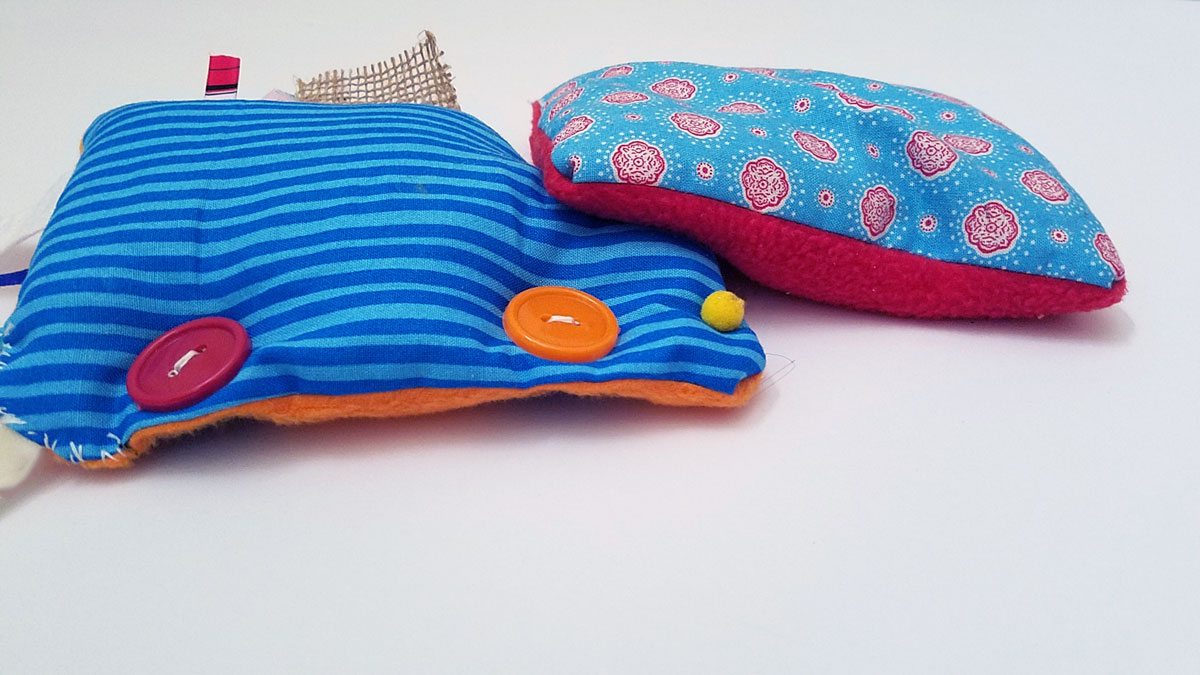 This easy DIY sensory toy is a fun beginner sewing project and DIY toy for toddlers and preschoolers. It's a weighted toy to help children with SPD, autism, or typical sensory input needs calm down, and an amazing easy calming tool for moms to create. You'll love this simple sewing craft for moms.