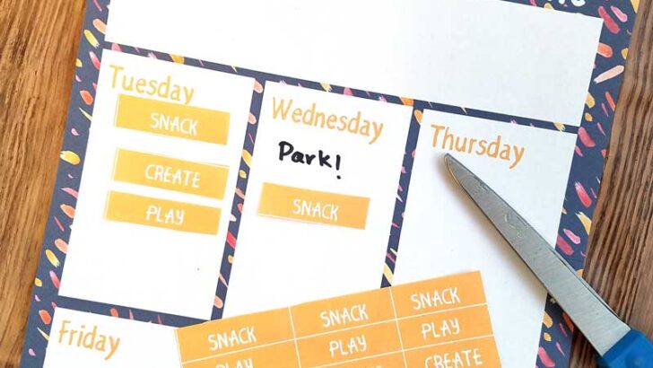 Free Printable After School Routine Planners