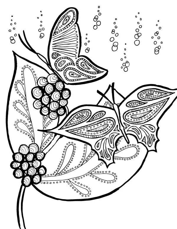 Print these beautiful butterflies coloring pages for adults - these stunning Spring and Summer coloring pages are totally relaxing and colour therapy - enjoy these free printables!