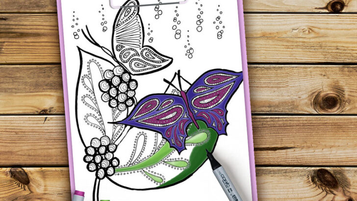 Butterflies Coloring Pages – Free Printables for Adults