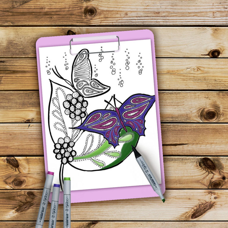 Butterflies Coloring Pages – Free Printables for Adults