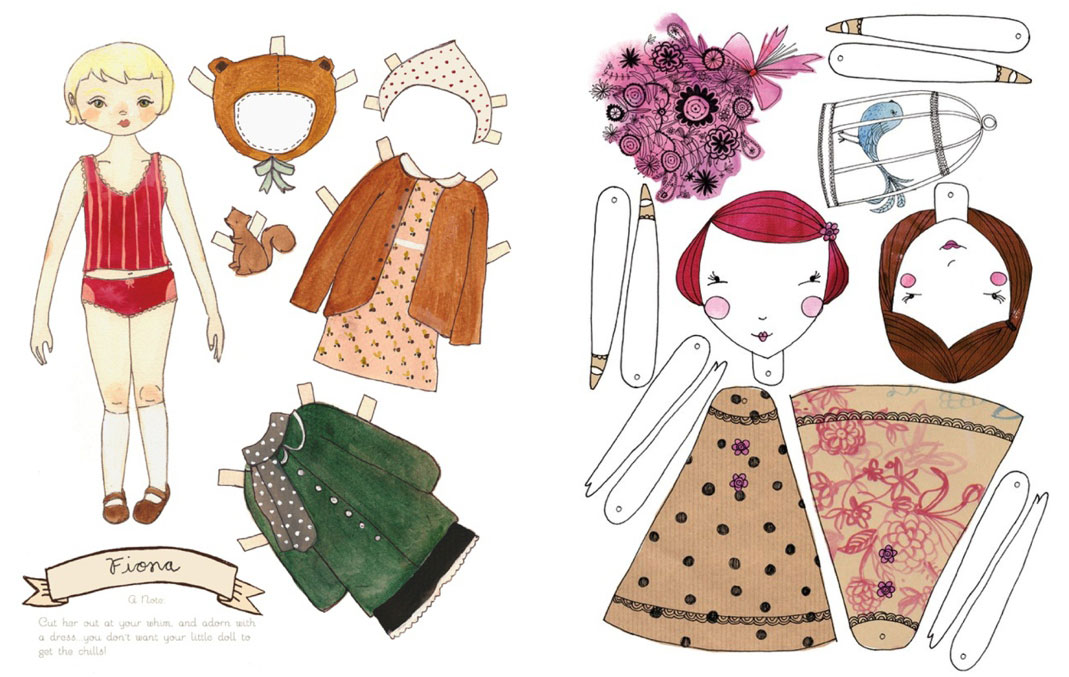 Little Black Cat Paper toys template, Paper doll template, Paper