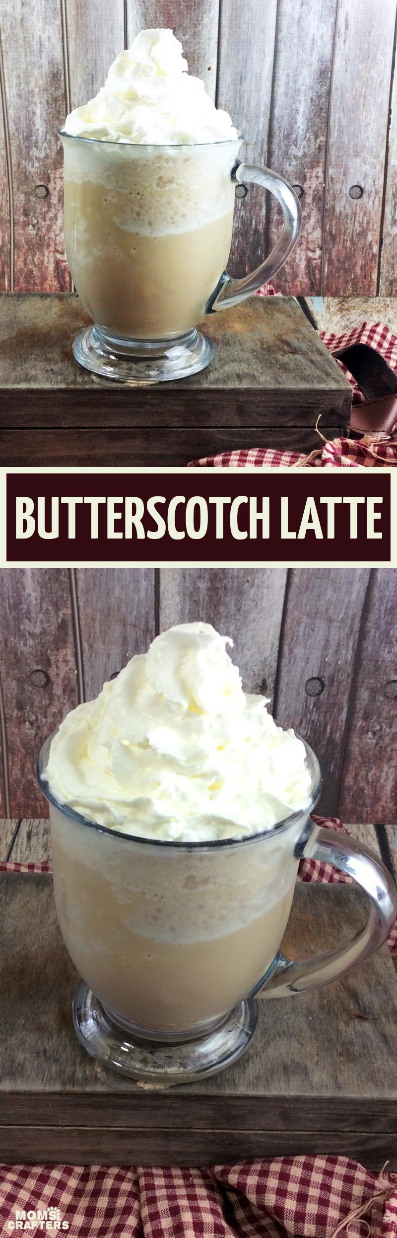 Treat yourself to this heavenly smoked butterscotch latte, inspired by the Starbucks drink - you'll love relaxing over this heavenly Starbucks knock off recipe! IT takes minutes to put together this easy coffee drink recipe and it's perfect for a cold winter day (drink warm) or a hot summer day (drink cold).