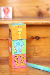 Animal Blocks: Free Printable Color-in Mix 'n Match Paper Toy!