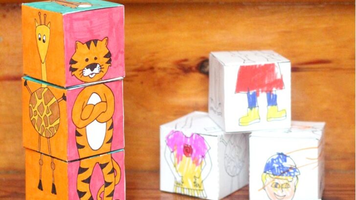 Mix ‘n Match Animal Blocks to print and color!