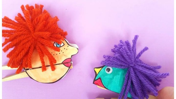 Clothespin Paper Puppets - free printable * Moms and Crafters clothespin-paper-puppets-free-printable-moms-and-crafters