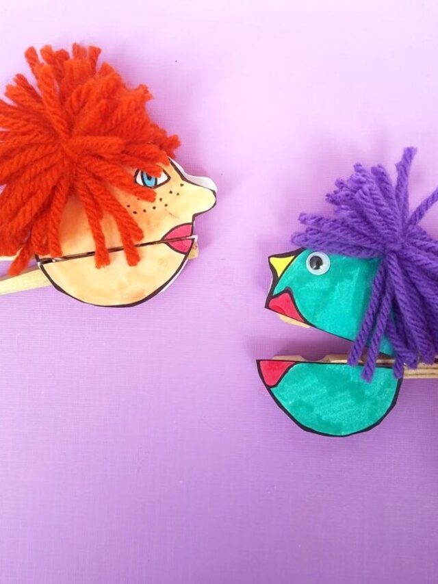 Clothespin Puppets Craft for Kids