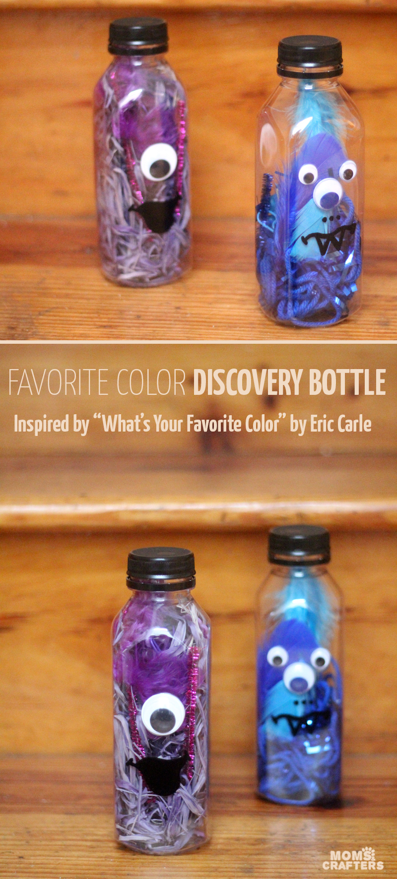 Make favorite color discovery bottles - a child-led activity that's perfect for teaching colors! This color activity for toddlers, preschoolers, and kindergarten is a great kid-made sensory bottle that will be played with for hours!