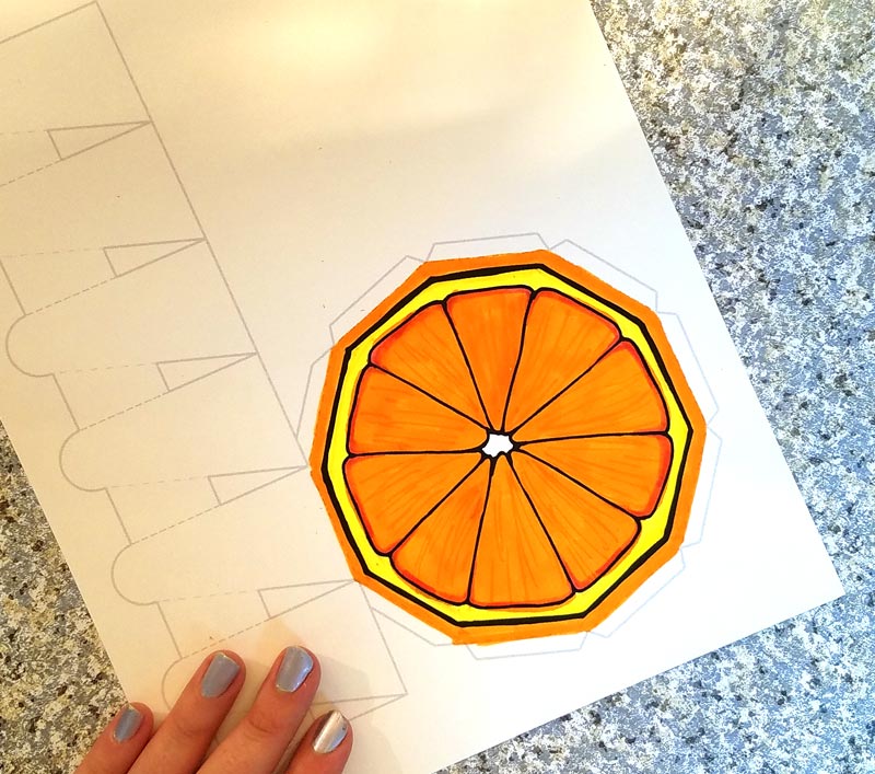 These free printable citrus fruit coloring pages fold into surprise message cards - put a photo inside, write a corny love note, either way it will be loved! This citrus paper craft works as a DIY paper toy and the fun lemon, orange, and lime slices can be played with or given as gifts. 