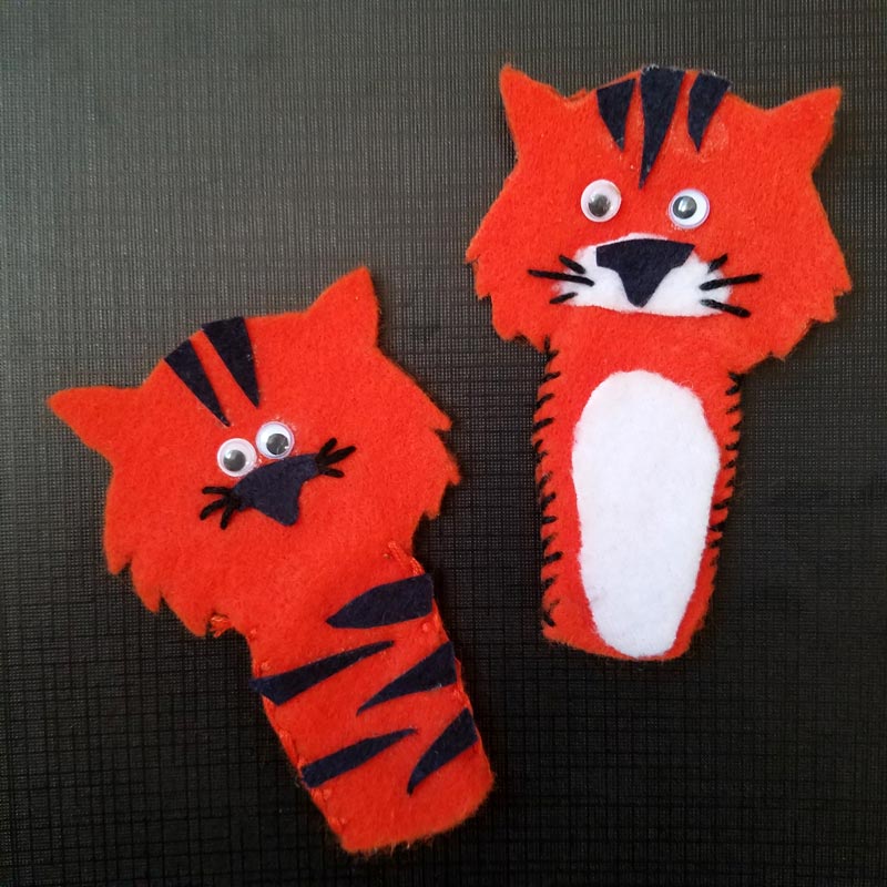 Make this adorable streak of tiger finger puppets - a fun tiger craft celebrating the collective noun. This DIY toy is quite easy to make and perfect for using up felt scraps. You'll get a free pattern so you don't need to worry about being artsy, and from there you can get creative and make your own variation!