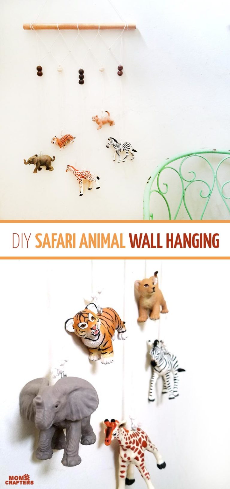 Animal Wall Hanging for the Playroom or Nursery * Moms and Crafters