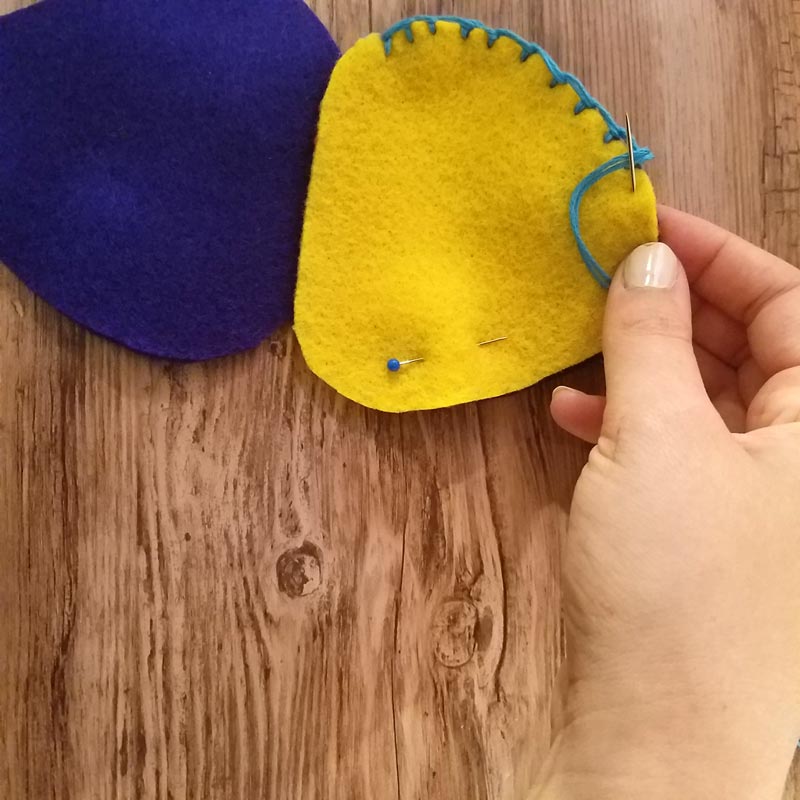 Make this DIY fidget spinner case to protect your fidget toy and keep it a bit farther out of reach of babies! It's an easy beginner felt sewing project that an adult or a child can make, plus it has a built in zipper fidget too! Free template / pattern included.