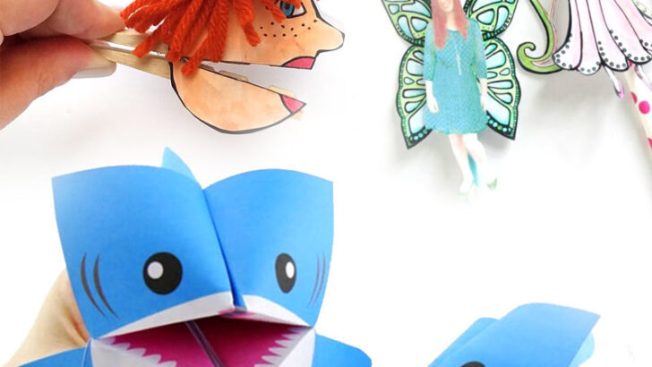 14 Free Printable Paper Toy Templates to craft and play!