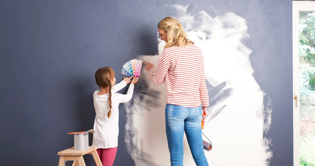 Take on a home decor project with kids - here's why! Decorating with kids can be a hands-on educational experience that can help them unplug and disconnect from their devices for a change.