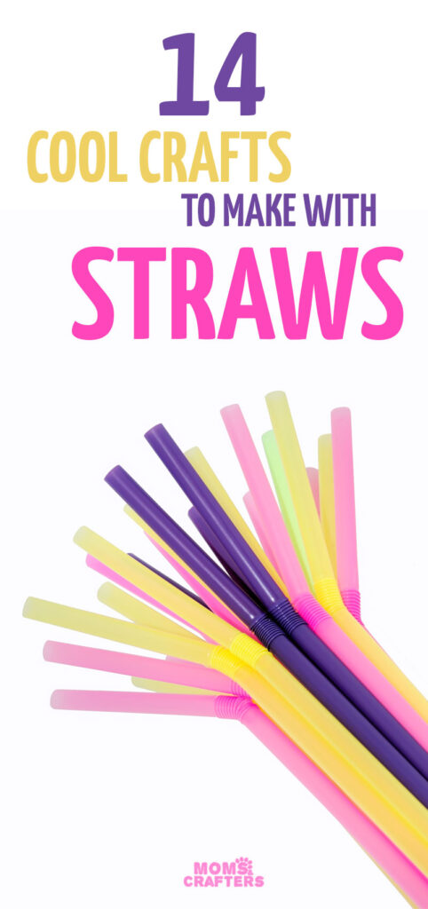 The ultimate list of straw crafts for kids and adults! These ideas for things to make with straws are cheap and easy and a great way to repurpose materials you already have.
