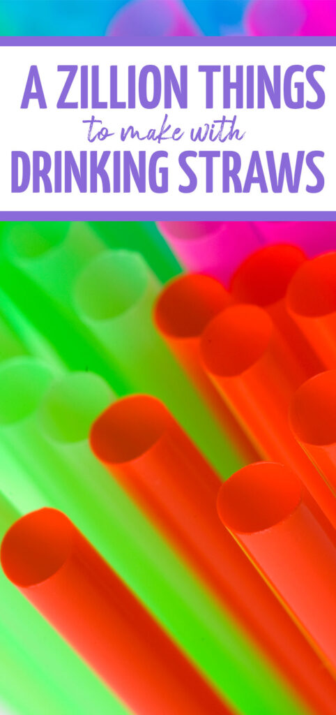 Looking for crafts to make with things you already have at home? Click for a list of drinking straw crafts.