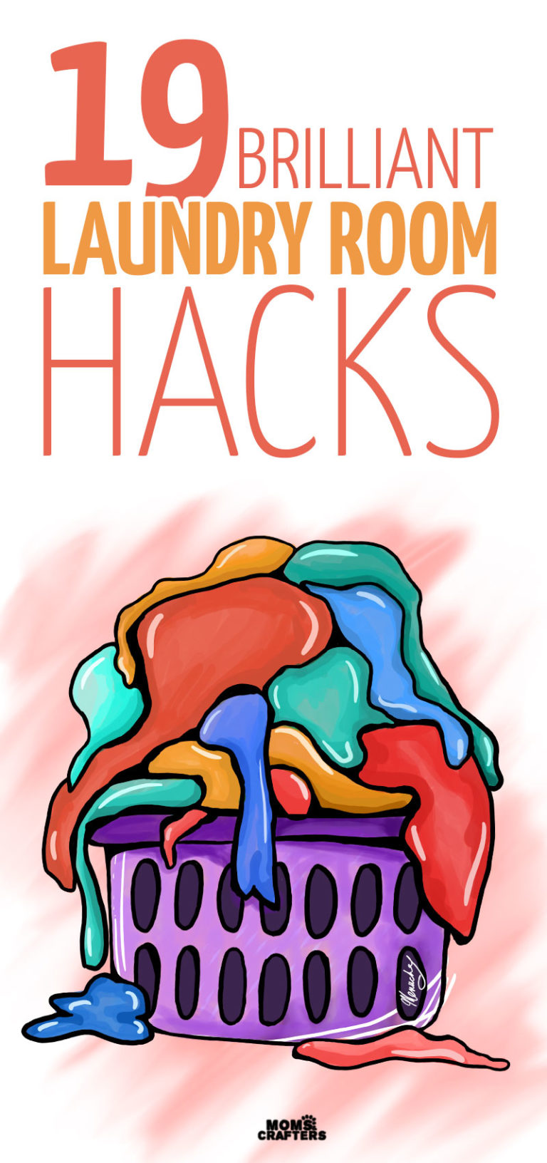 Laundry Hacks 19 Brilliant Laundry Room Tips * Moms and Crafters