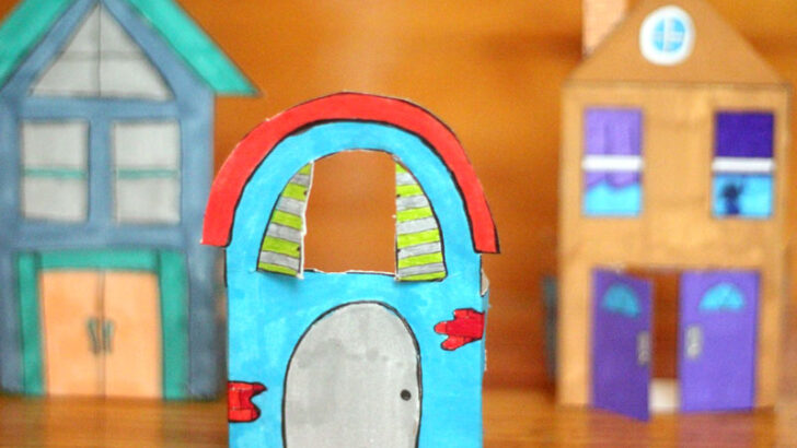 Foolproof Free Printable Paper Houses for kids and grown-ups!