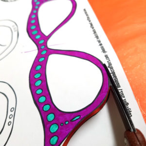 Free Printable Reading Glasses Coloring Bookmarks * Moms and Crafters
