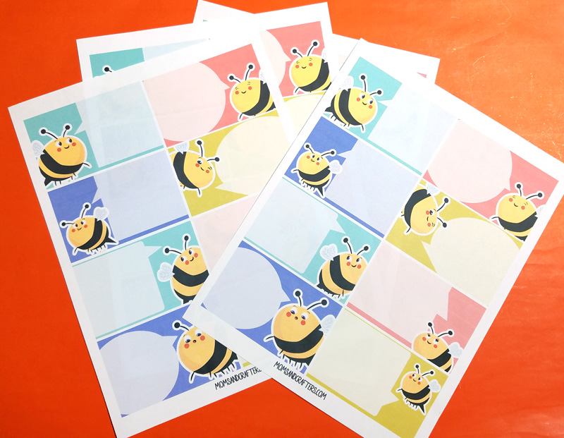 Print some ADORABLE bee lunch box notes and then turn them into a DIY notepad - you can give it as a gift, or just to keep it handy for yourself! Or, you can just use these free printable notes right from the sheet - enjoy!