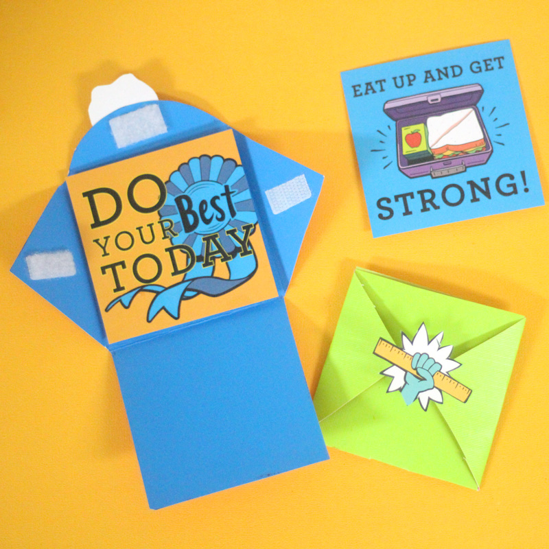 Want to send your kid off with lunch box notes but don't have time? Get these free back to school printables and create this 