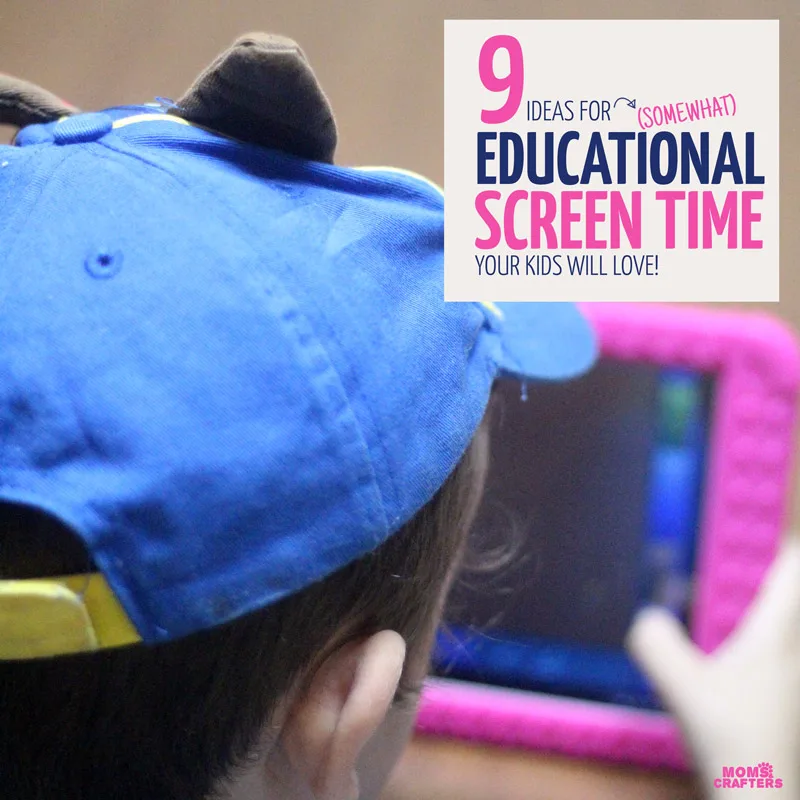 These practical ideas for educational screen time will make your kid want to learn! YEs, these are totally kid-approved for kids of all ages including preschool, kindergarten, all the way up to teens and tweens! They include learning apps, online courses and creative ideas - all of which will make great boredom busters while granting mom her sanity back :)