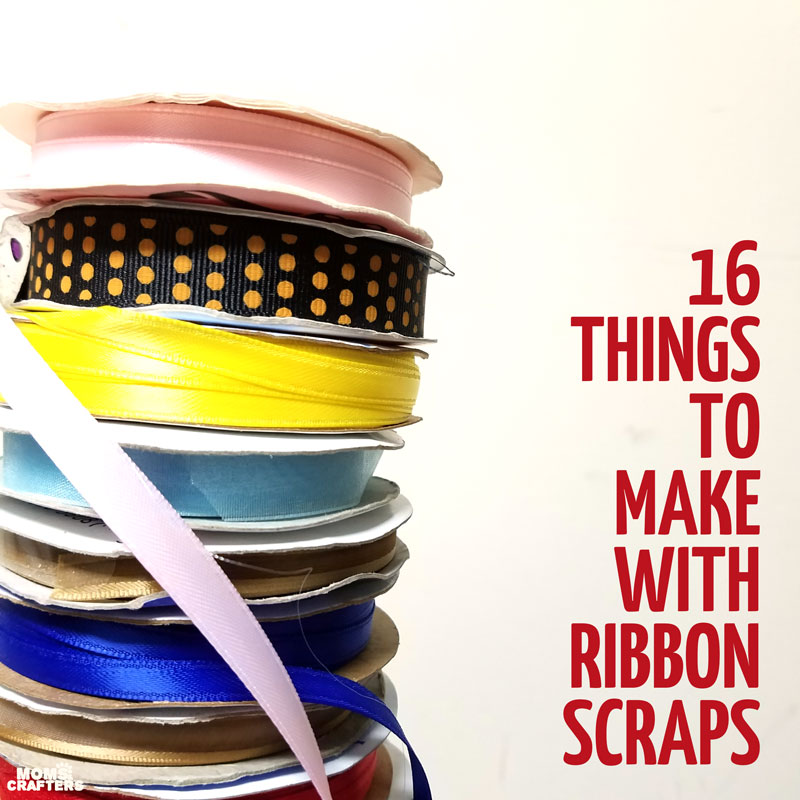 Looking for some cool things to make with ribbon scraps? These stash-busting ribbon crafts for kids, teens, and adults are easy, fun, and includes loads of no-sew ideas! Just grab your leftover ribbon remnants and DIY!