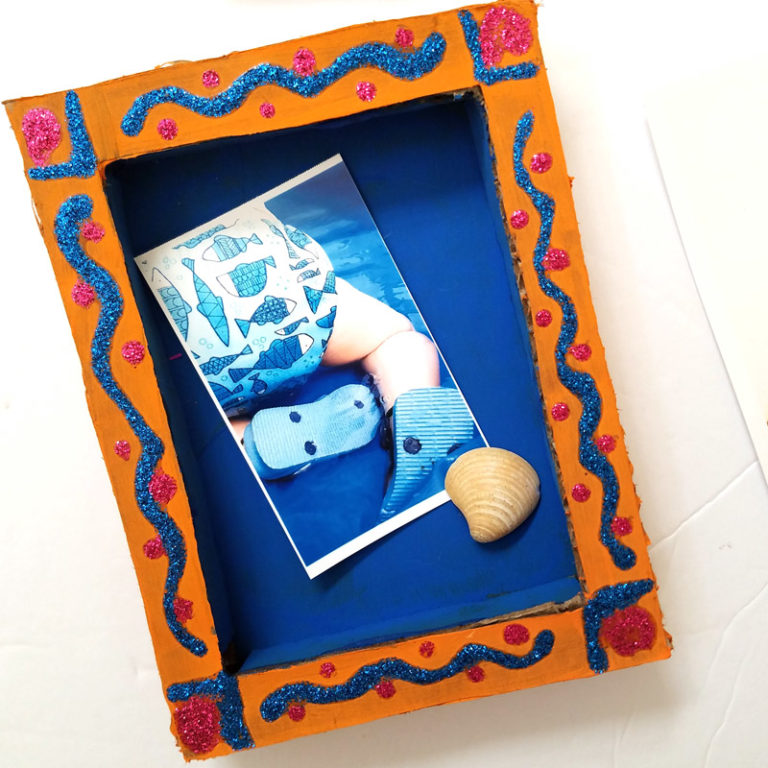 DIY Shadow Box Frame from Cardboard * Moms and Crafters