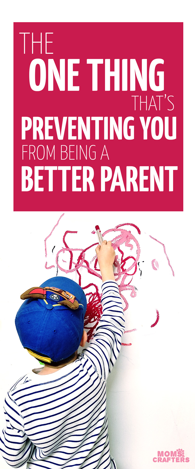 The one thing that's stopping you from being a better parent might not be what you think. Why do you react poorly when you know positive parenting principles and tips? This is why. #positiveparenting #parenting #toddlers #parentingtips