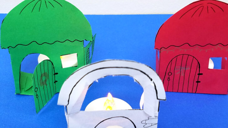 Paper Houses for Christmas