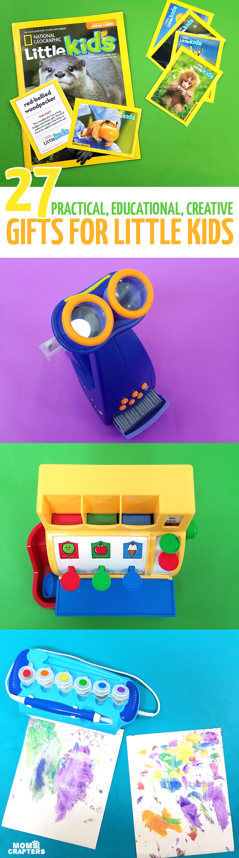 If you're looking for the perfect gifts for preschoolers or little kids ages 3-6 you'll love these educational toys and non-toy gifts! These cool gift ideas for four year old boys and girls are epic.