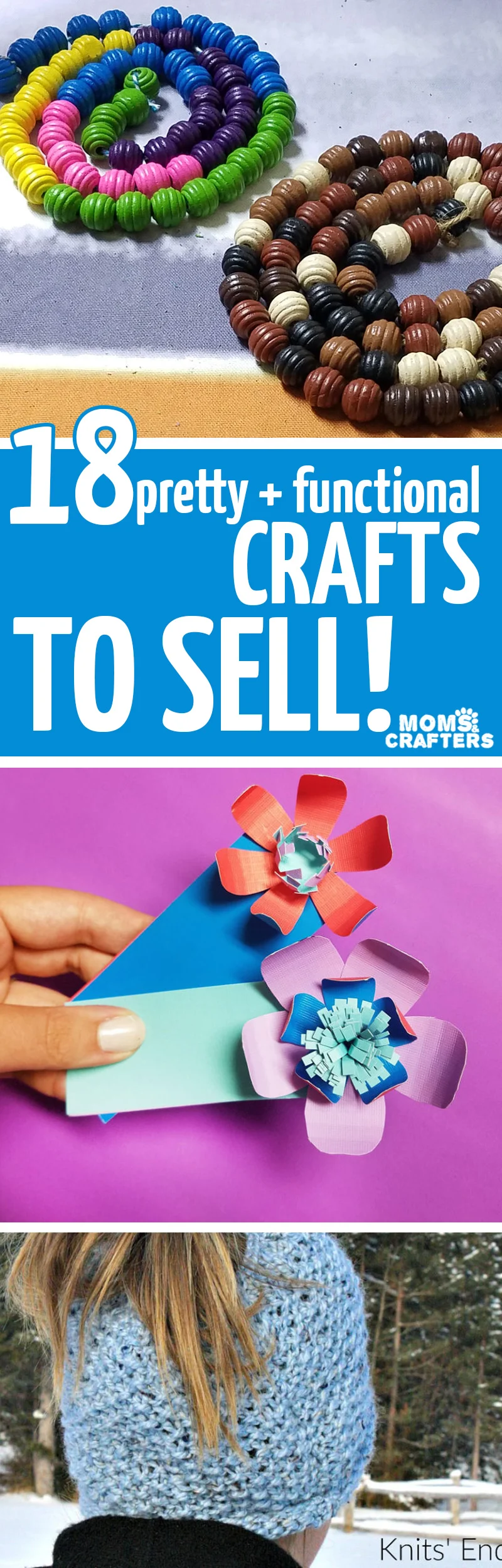 18 things to make and sell - these easy crafts for teens tweens and adults are perfect for craft fairs, charity sales, or for selling on Etsy! You'll love these free patterns and craft tutorials for all types of crafts to sell at home or online! #crafts #etsy #sellonetsy #craftfair #easycraft #