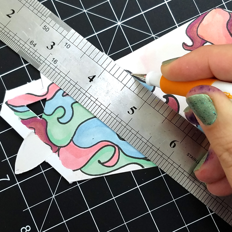 This adorable unicorn paper craft is quite unique - get the free color-in template coloring page for adults (or kids) and then assemble this super easy craft! You can turn it into a baby mobile if you'd like too, for adorable unicorn nursery decor. #unicorns #unicorn #papercraft #papercrafts #coloringpages #adultcoloring